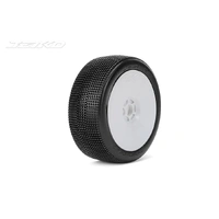 Jetko 1/8 LESNAR Buggy Tyres (Dish/White Rim/Ultra Soft) (2pcs) [1004DWUSG]