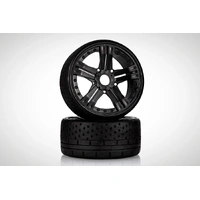 Jetko 1/8 GT HOT DOT Tyres (Claw Rim/Black/Ultra Soft/Belted) (2pcs) [1102CBUSGB]
