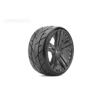 Jetko 1/8 GT VERTEX Tyres (Claw Rim/Black/Medium Soft) (2pcs) [1103CBMSGB]