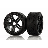 Jetko 1/8 GT VERTEX Tyres (Claw Rim/Black/Ultra Soft/Belted) (2pcs) [1103CBUSGB]