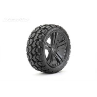 Jetko 1/8 Buggy EX-TOMAHAWK Tyres (Claw Rim/Black/Medium Soft) (2pcs) [1501CBMSGB]