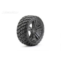 Jetko 1/8 Buggy EX-ROCKFORM Tyres (Claw Rim/Black/Medium Soft) (2pcs) [1503CBMSGB]