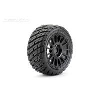 Jetko 1/8 Buggy EX-ROCKFORM Tyres (Radia Rim/Black/Medium Soft) (2pcs) [1503RBMSGB]