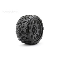 Jetko 1/8 SGT 3.8 EX-KING COBRA Tyres (Claw Rim/Black/Med Soft/17mm/Narrow) (2pcs) [1602CBMSGBB1]