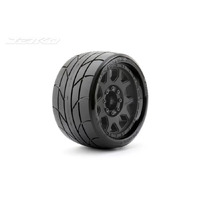 Jetko 1/8 SGT 3.8 EX-SUPER SONIC Tyres (Claw Rim/Black/Med Soft/17mm/Narrow) (2pcs) [1604CBMSGBB1]