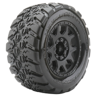 Jetko 1/8 MT 3.8 EX-KING COBRA Tyres (Claw Rim/Black/Medium Soft/Belted/17mm 0 & 1/2 offset) [1802CBMSGB]