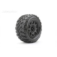 Jetko 1/8 MT 3.8 EX-KING COBRA Tyres (Claw Rim/Black/Medium Soft/17mm/Narrow) (2pcs) [1802CBMSGBB1]
