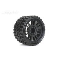 Jetko 1/8 SMT 4.0 Tire-PROPHET Tyres (Claw Rim/Black/Medium Soft/Belted/17mm) (2pcs) [1902CBMSGBB1]