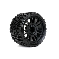 Jetko 1/8 SMT 4.0 Tire-PROPHET Tyres (Claw Rim/Black/Medium Soft/Belted/17mm) (2pcs) [1902CBMSGBB2]