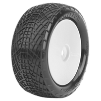 Jetko Positive 1/10 4WD Front Buggy Mounted Tires Medium Soft (Pre-Glued)