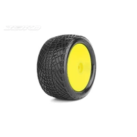 Jetko 1/10 Positive Rear Buggy Mounted Tires Medium Soft (Pre-Glued)