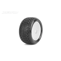 Jetko 1/10 Buggy 2&4WD Rear-J-one/Dish/White Rim/Medium Soft/Glued