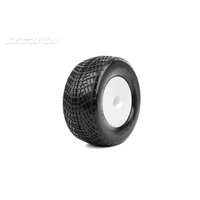 Jetko 1/10 2.2 Stadium Truck-POSITIVE/Dish/White Rim/Medium Soft/Glued