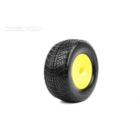 Jetko 1/10 2.2 Stadium Truck-POSITIVE/Dish/Yellow Rim/Super Soft/Glued