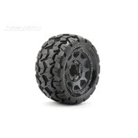 Jetko 1/10 ST 2.8 EX-TOMAHAWK Tyres (Claw Rim/Black/Medium Soft/17mm) (2pcs) [2701CBMSGNB4]