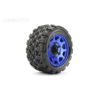 Jetko 1/10 ST 2.8 EX-KING COBRA Tyres (Claw Rim/Metal Blue/Medium Soft/12mm) (2pcs) [2702CLMSGNB1]