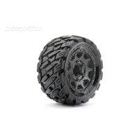 Jetko 1/10 ST 2.8 EX-ROCKFORM Tyres (Claw Rim/Black/Medium Soft/12mm) (2pcs) [2703CBMSGNB2]