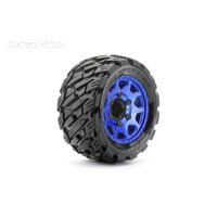 Jetko 1/10 ST 2.8 EX-ROCKFORM Tyres (Claw Rim/Metal Blue/Medium Soft/12mm) (2pcs) [2703CLMSGNB1]