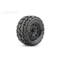 Jetko 1/10 MT 2.8 EX-TOMAHAWK Tyres (Claw Rim/Black/Medium Soft/14mm) (2pcs) [2801CBMSGNB3]
