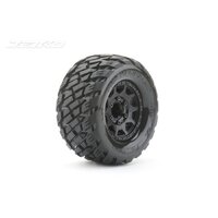Jetko 1/10 MT 2.8 EX-ROCKFORM Tyres (Claw Rim/Black/Medium Soft/14mm) (2pcs) [2803CBMSGNB3]
