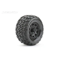 Jetko 1/10 MT 2.8 EX-ROCKFORM Tyres (Claw Rim/Black/Medium Soft/14mm) (2pcs) [2803CBMSGNB3]