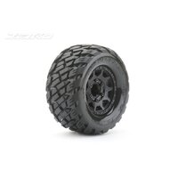 Jetko 1/10 MT 2.8 EX-ROCKFORM Tyres (Claw Rim/Black/Medium Soft/17mm) (2pcs) [2803CBMSGNB4]