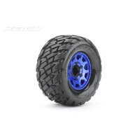 Jetko 1/10 MT 2.8 EX-ROCKFORM Tyres (Claw Rim/Metal Blue/Medium Soft/12mm) (2pcs) [2803CLMSGNB1]