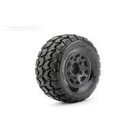 Jetko 1/10 SC EX-TOMAHAWK Tyres (Claw Rim/Black/Medium Soft/12mm/Narrow) (2pcs) [3101CBMSGNB1]