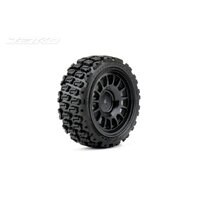 Jetko 1/10 Rally COURAGIA Tyres (Claw Rim/Black/Super Soft) (4pcs) [3202CBSSG]