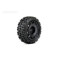Jetko 1/10 Rally COURAGIA Tyres (Radial Rim/Black/Super Soft) (4pcs) [3202RBSSG]