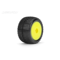 Jetko 1/18 Truck Front/Rear  Mini-T- Desirer/Dish/Yellow Rim/Medium Soft /Glued