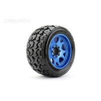 Jetko 1/5 XMT EX-TOMAHAWK Tyres (Claw Rim/Metal Blue/Medium Soft/Belted/24mm) (2pcs) [5801CLMSGBB1]