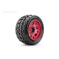 Jetko 1/5 XMT EX-TOMAHAWK Tyres (Claw Rim/Metal Red/Medium Soft/Belted/24mm) (2pcs) [5801CRMSGBB1]