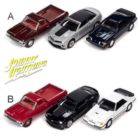 Johnny Lightning 1/64 R2 2021 DC Asst Collector Tin 6pc