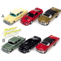 Johnny Lightning 1/64 2022 R2 Assorted Singles with Collector Tin Diecast Cars