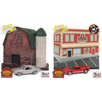 JL Innovative Design 1/64 Barn Finds/Coffee Facade w/Cars