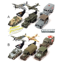 Johnny Lightning 1/64 R2 2022 WW2 Greatest Generation Assorted Singles Diecast MilitaryVehicles/Planes