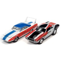 Johnny Lightning 1/64 Themed 2 Pack Legends of the Quarter Mile Diecast Metal Cars