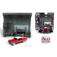 JL Innovative Design 1/64 Christine w/Facade of Darrells Garage Movie