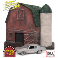 1/64 Ford Mustang w/Barn Facade