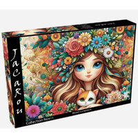JaCaRou Blossom Companions 1000pcs Jigsaw Puzzle