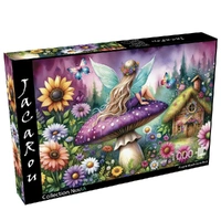 JaCaRou Purple Mushroom Rest 1000pcs Jigsaw Puzzle