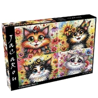 JaCaRou Cat-Titude Squad 1000pcs Jigsaw Puzzle