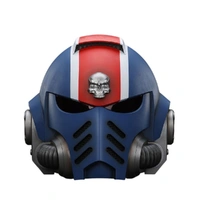 Warhammer Collectables 1/1 Ultramarines Lieutenant Titus MkX Helmet