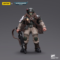 Joy Toy Warhammer 40k 1/18  Astra Militarum Cadian Command Squad Veteran with Medi-pack Action Figure