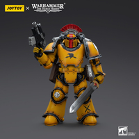 Joy Toy Warhammer 40k 1/18 Imperial Fists Legion MkIII Tactical Squad Legionary with Vexilla