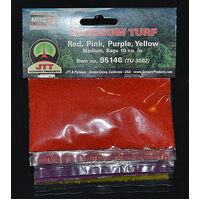 JTT Turf Red, Pink, Purple, Yellow