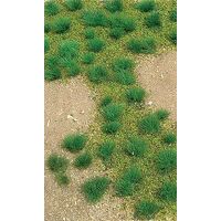 JTT Grassland Mat (Earth Base w/Grassy Tufts) Green (5" x 7")