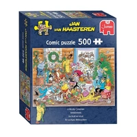 Jumbo 500pc JVH Wooly Christmas Jigsaw Puzzle