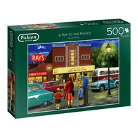 Jumbo 500pc Trip To The Movies Jigsaw Puzzle